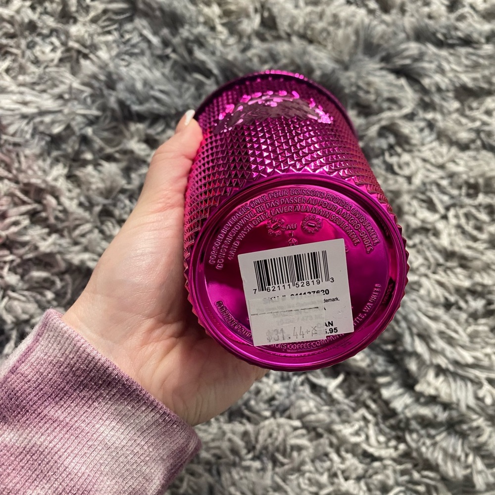 Limited Edition -Pink Studded Grande Starbucks Tumbler - Picture 2 of 2